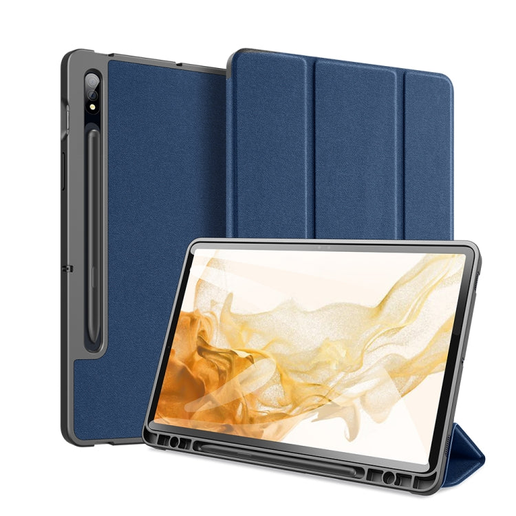 DUX DUCIS Domo Series case for Samsung Galaxy Tab S8/S7, showcasing its lightweight design and stylish appearance.